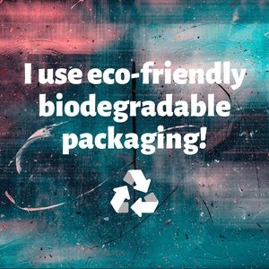 I use eco-friendly, biodegradable packaging! ♻️